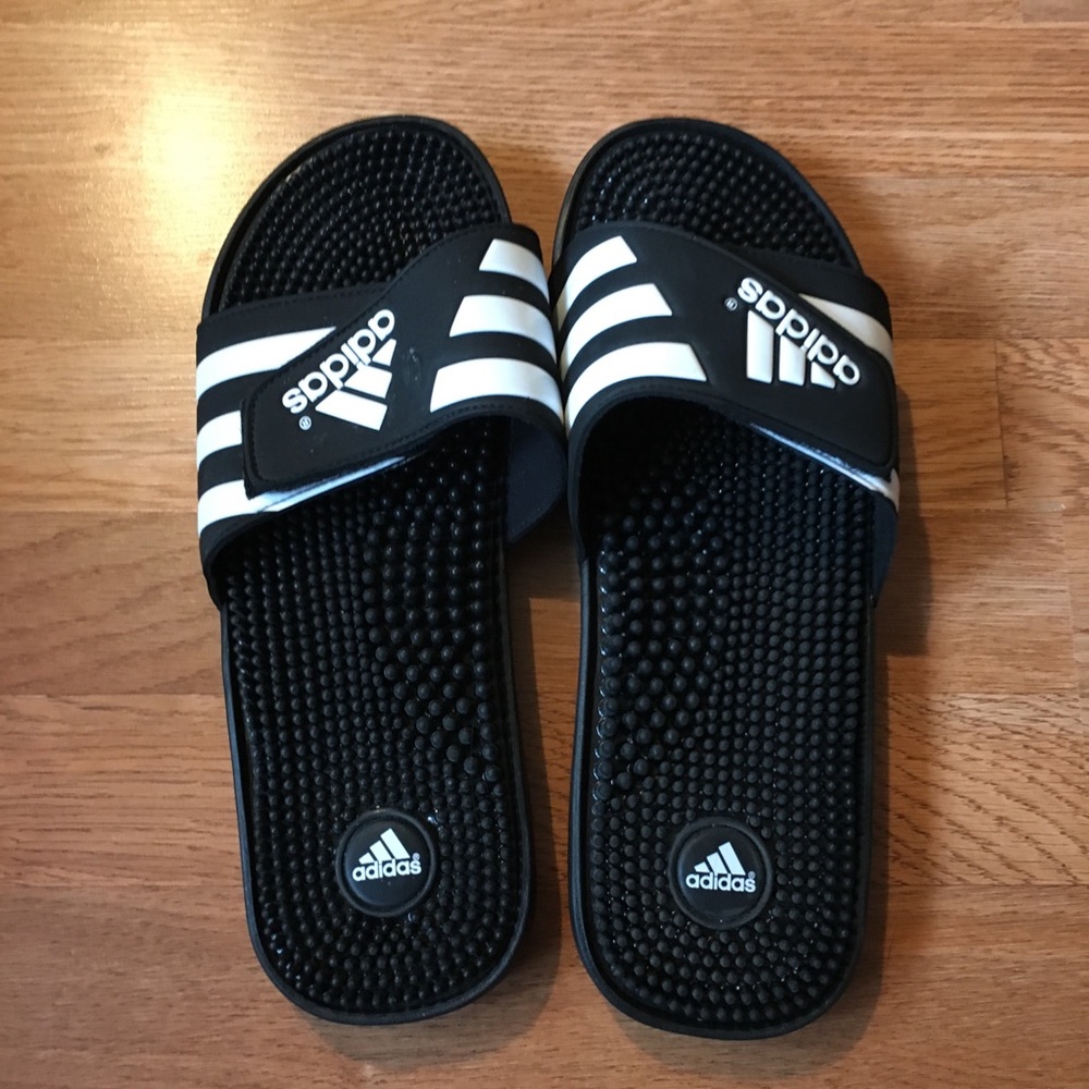 Black Adidas Slippers